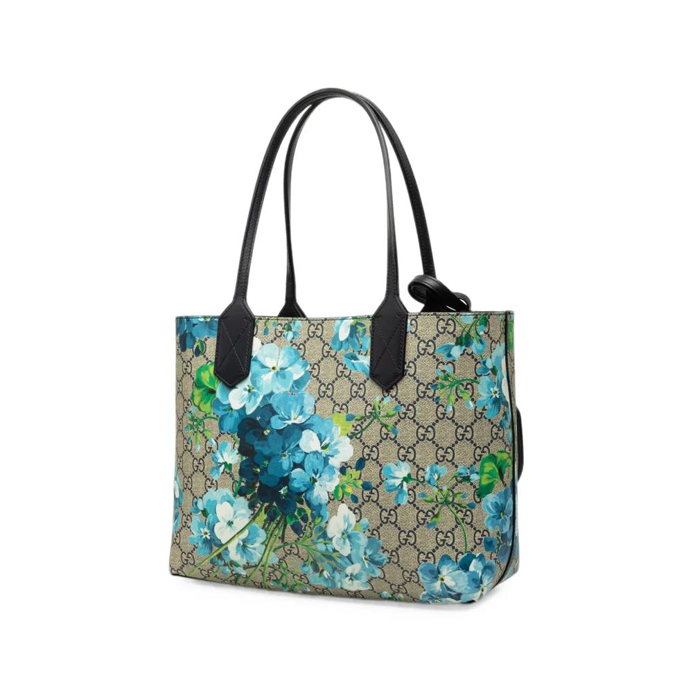 Двусторонняя сумка-тоут Blooms Reversible с узором GG Supreme (2000-2015 годы) 2