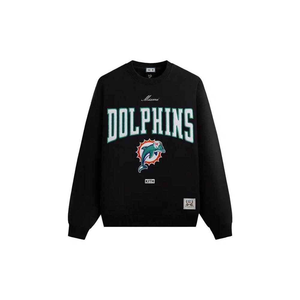 Свитер Kith & '47 для NFL: Dolphins Nelson Crewneck 'Черный' 1