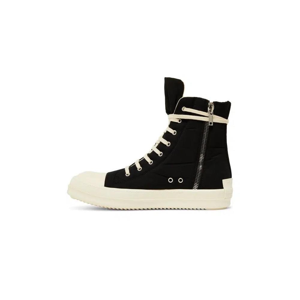 Кроссовки Rick Owens DRKSHDW Strobe Cotton Nylon High 'Black Milk' 3