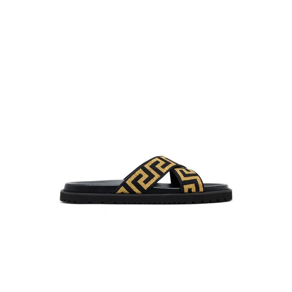 Кроссовки Versace Jacquard Nappa Sandal 'Black Gold' 2