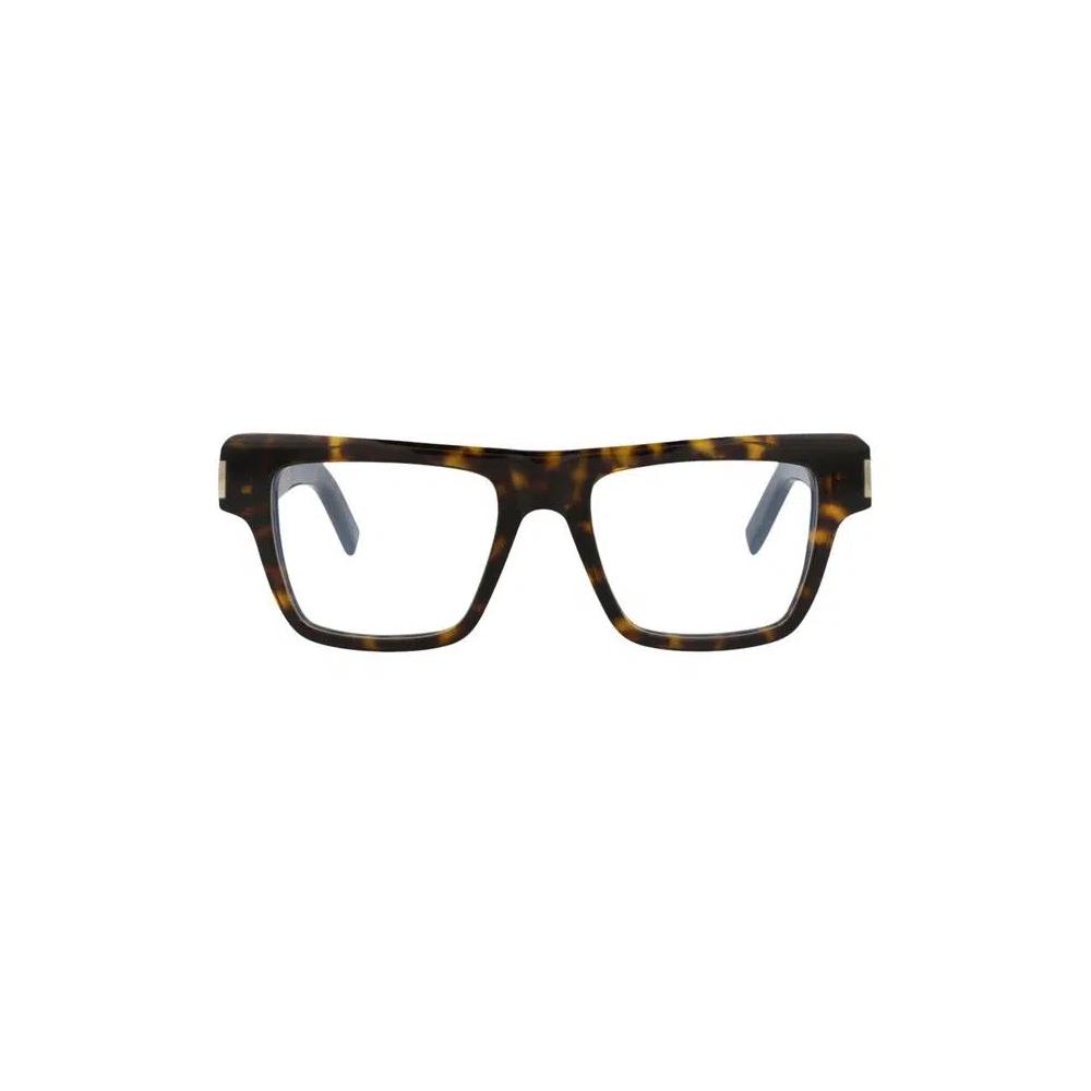 Очки Saint Laurent Square-Frame Acetate Optical Frames 'Havana Transparent' 1