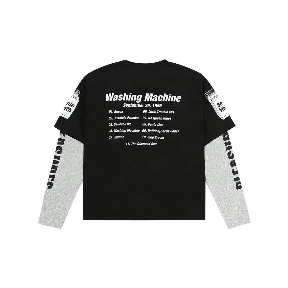 Футболки Pleasures Becuz Layered Long-Sleeve 'Black/Grey' 2