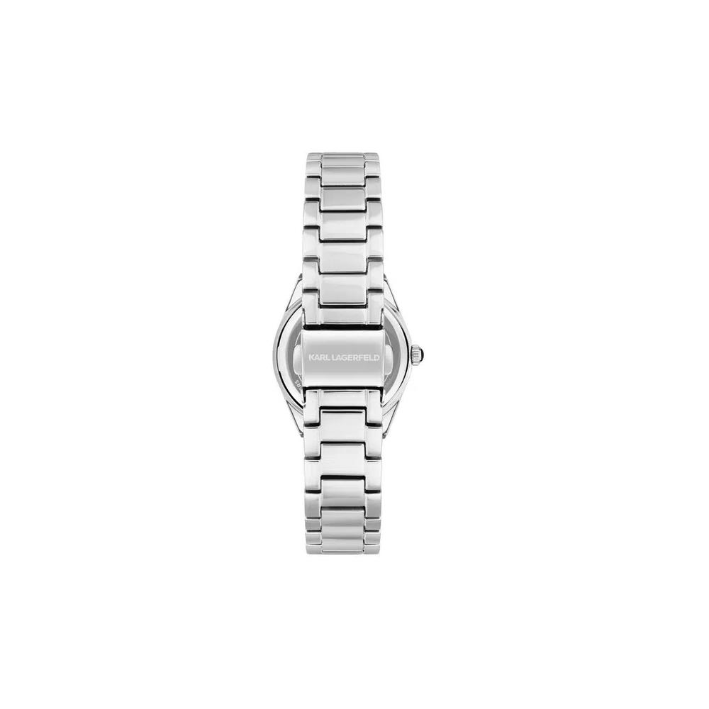 【2 года гарантии】KARL LAGERFELD Hamburg Collection 30mm Women's Silver Quartz Watch R0553105509 7