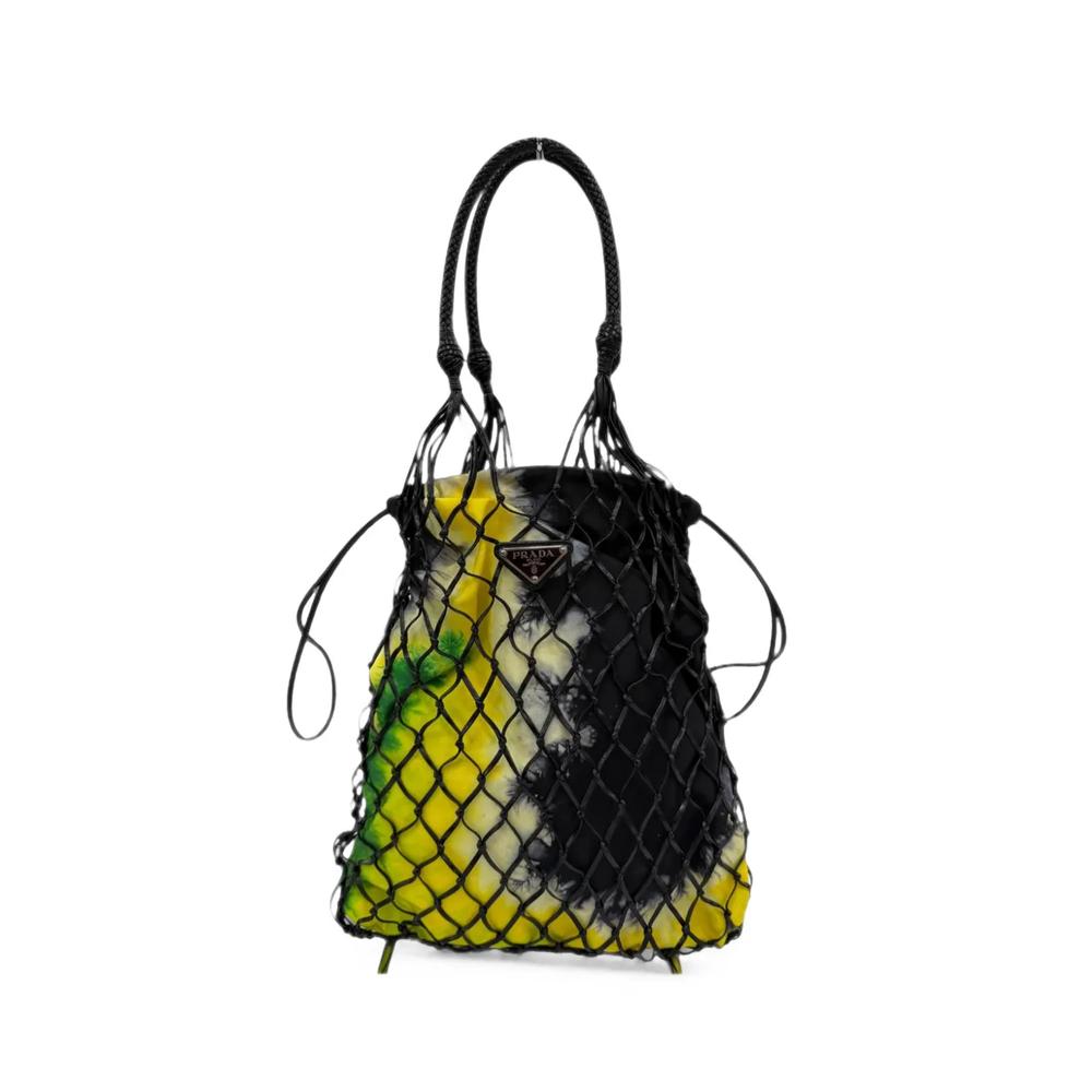 Сумка на плечо Mesh Leather and Tie Dye Printed Tessuto Bucket Bag (2013-2026 годы) 1