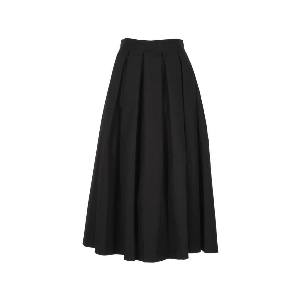 pleated A-line midi skirt 1