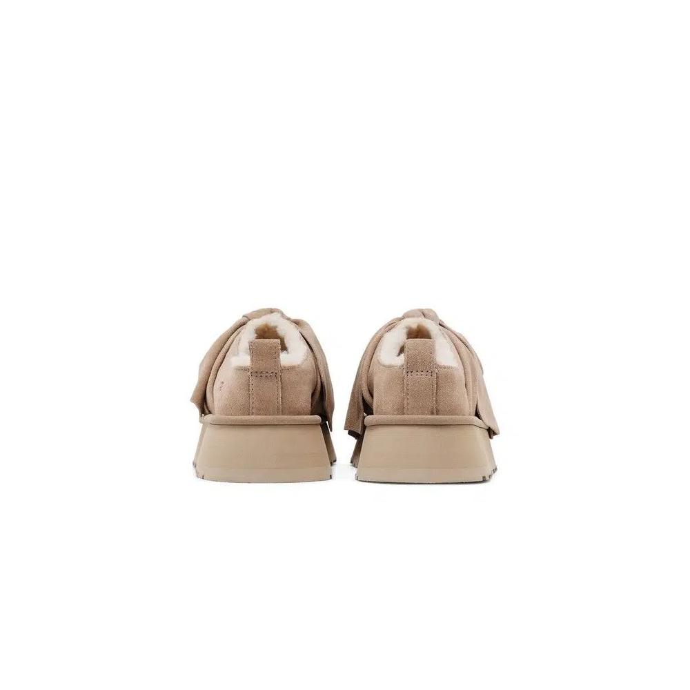 Тапочки UGG Wmns Platform Slip-On Bow Slipper «Sand» 6