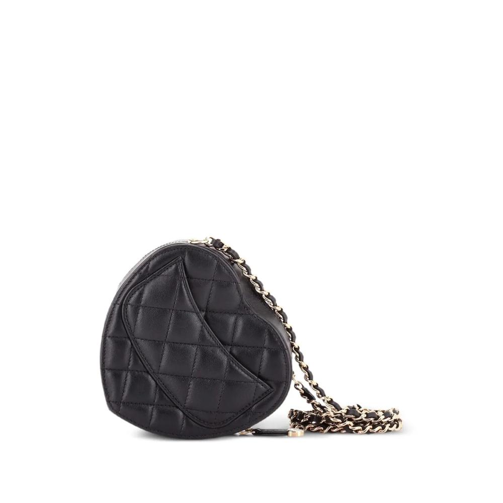 Сумка через плечо CC in Love Heart Clutch with Chain Quilted Lambskin 2