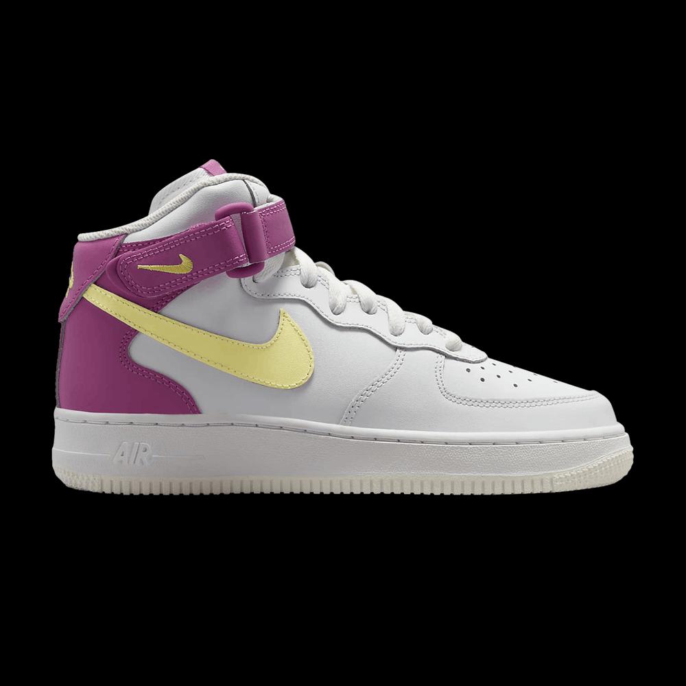 Кроссовки Nike Air Force 1 Mid LE GS 'Citron Fuchsia' 1