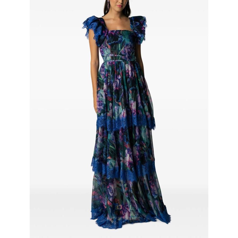 Celestine floral-print lace-trim maxi dress 2