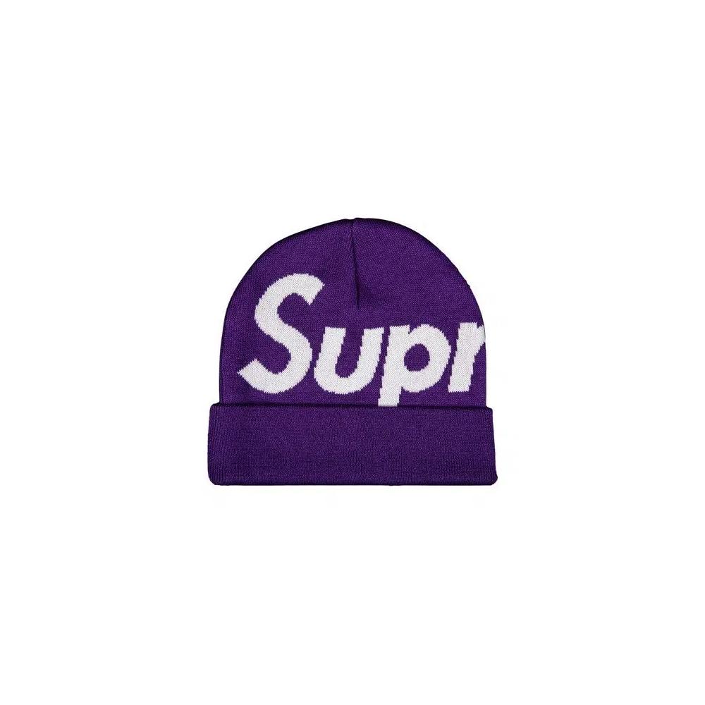 Бини Supreme Big Logo Beanie 'Фиолетовый' 1