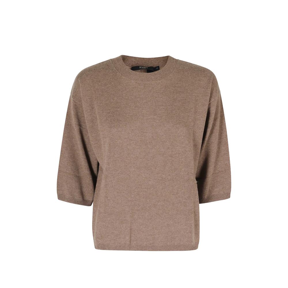 short-sleeve crew-neck sweater 1
