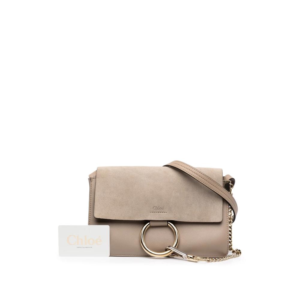 2016 Small Suede and Calfskin Faye crossbody bag 7