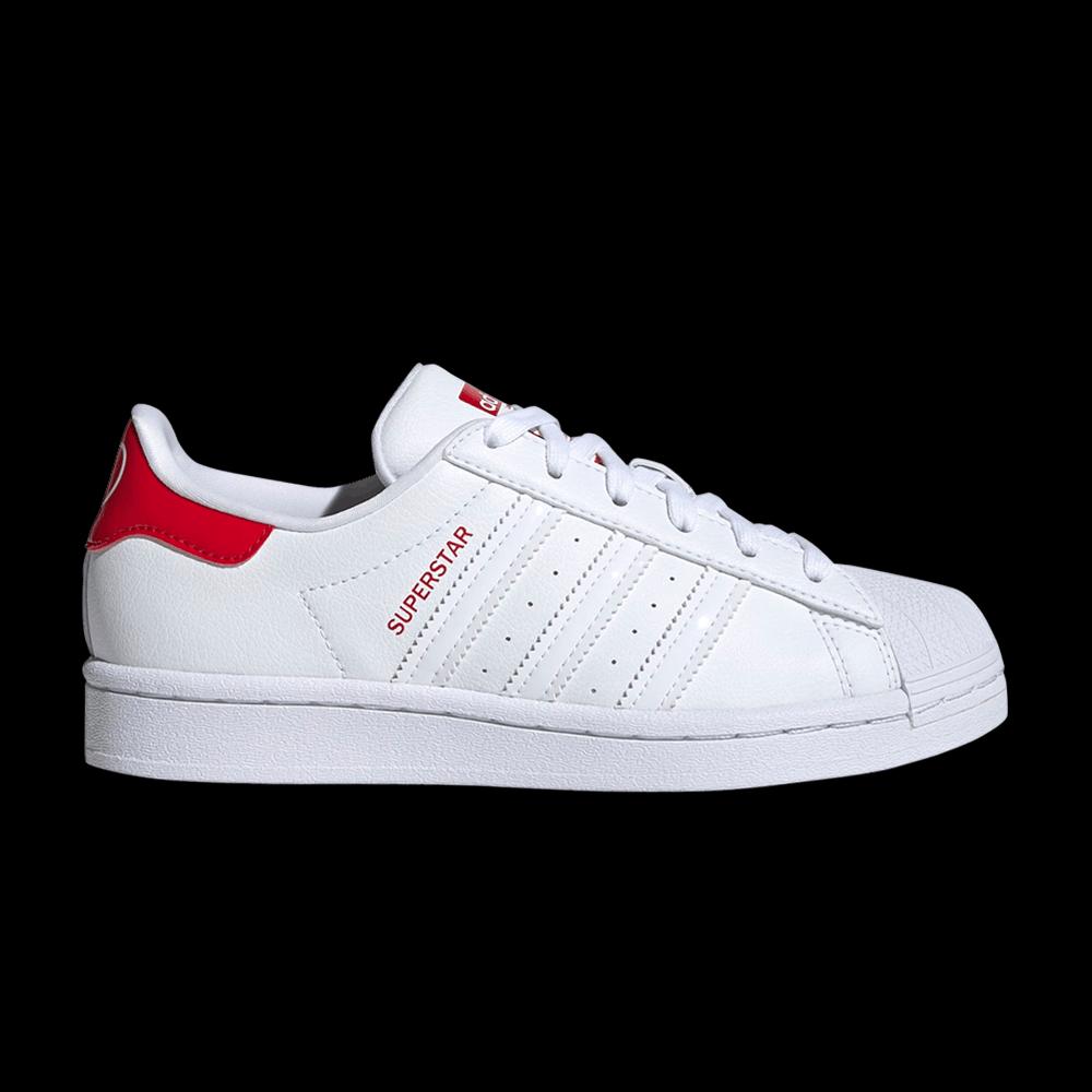 Кроссовки Adidas Superstar J 'White Scarlet' 1