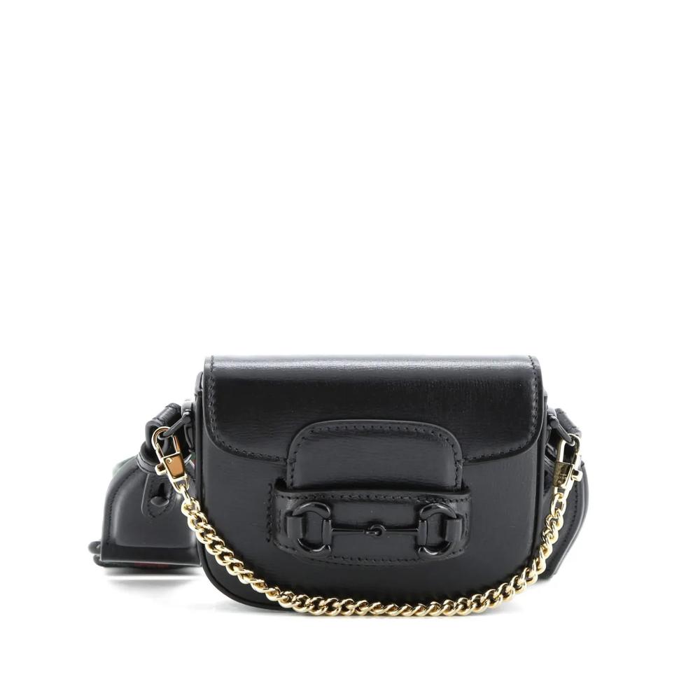 Сумка через плечо Horsebit 1955 Flap Wallet with Strap Leather 1