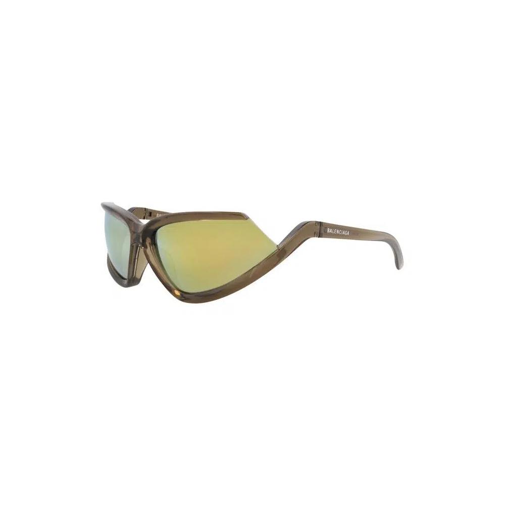 Солнцезащитные очки Balenciaga Shield-Frame Bio Injection 'Brown/Yellow' 2