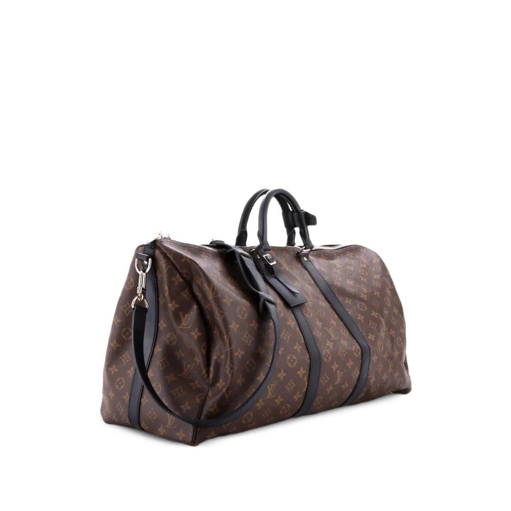 Дорожная сумка Keepall Bandouliere Bag Macassar Monogram Canvas 55 1