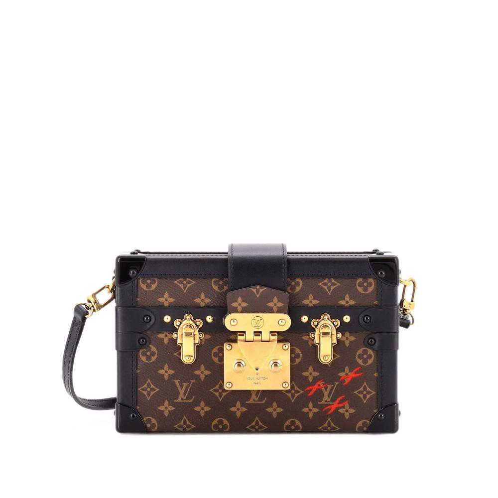 Petite Malle Handbag Monogram Canvas clutch bag 1