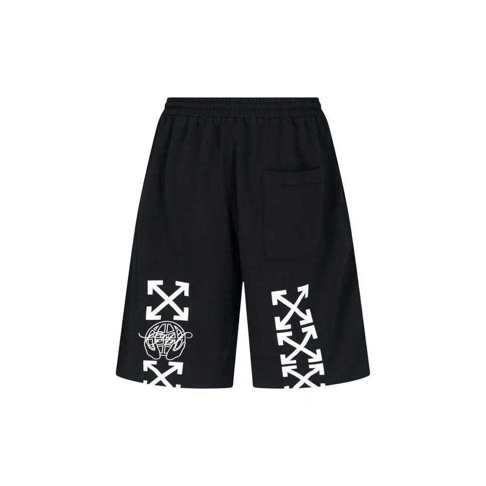 Шорты Off-White Exactly The Opposite Arrow Skate Sweatshorts «Black» 2