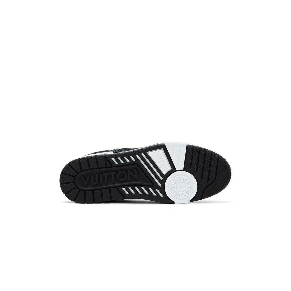 Кроссовки Louis Vuitton Trainer 'White Black Denim' 4