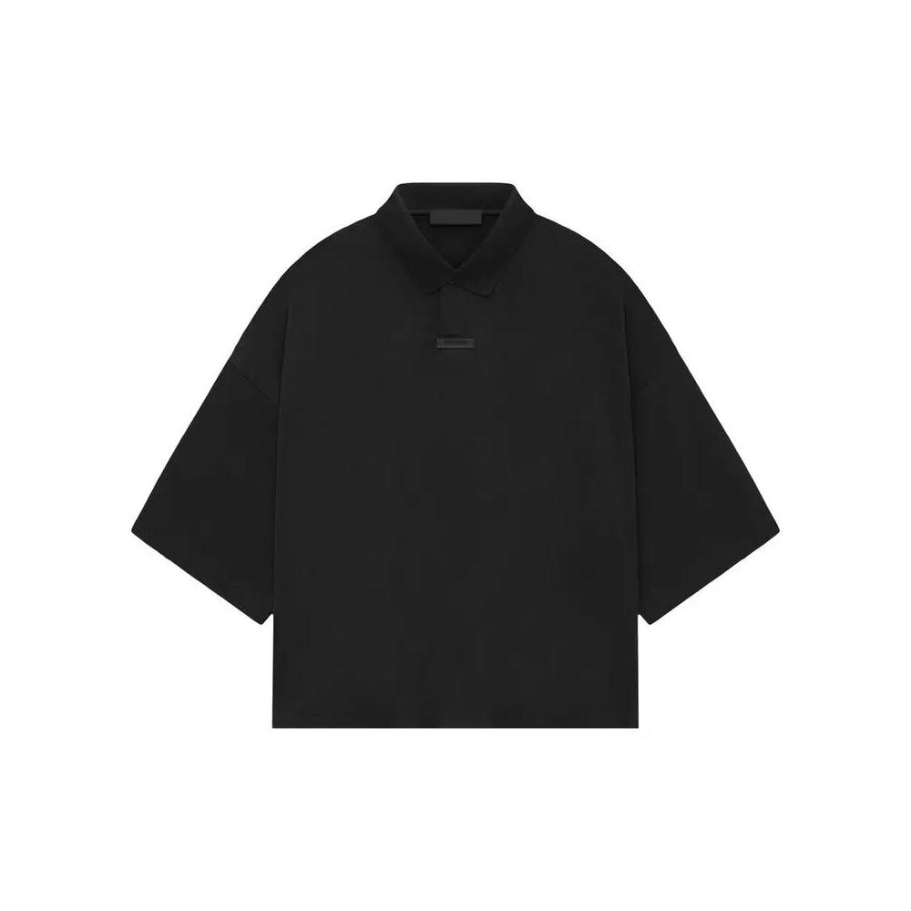 Поло Fear of God Essentials Pique Cropped Polo 'Чёрный' 1