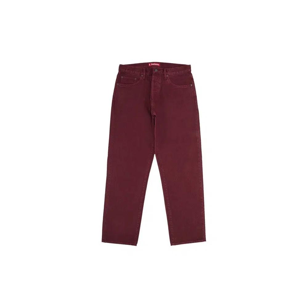 Джинсы Supreme Regular Jean 'Красный' 1