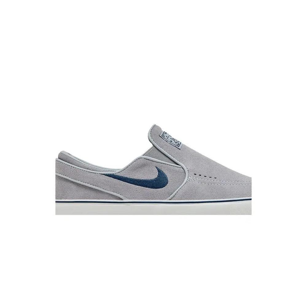 Слипоны Nike Zoom Stefan Janoski+ Slip SB 'Wolf Grey Navy' 2