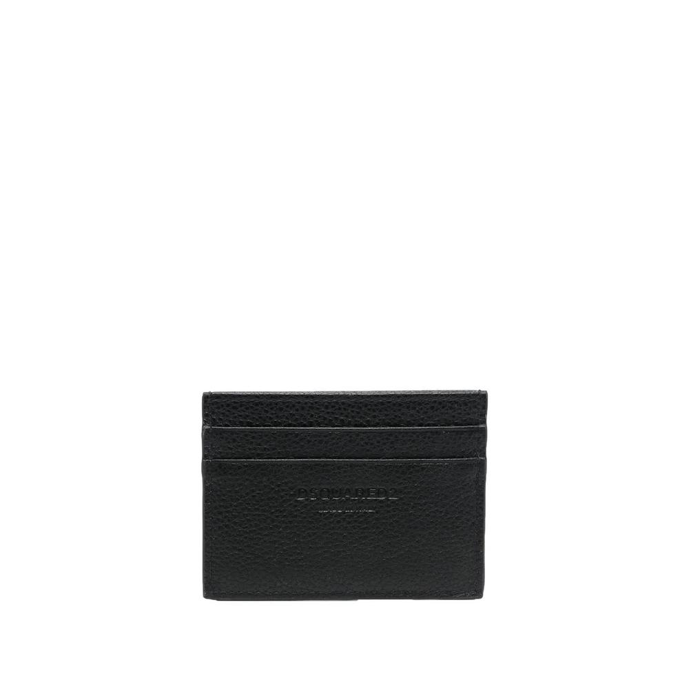 logo-print leather cardholder 2