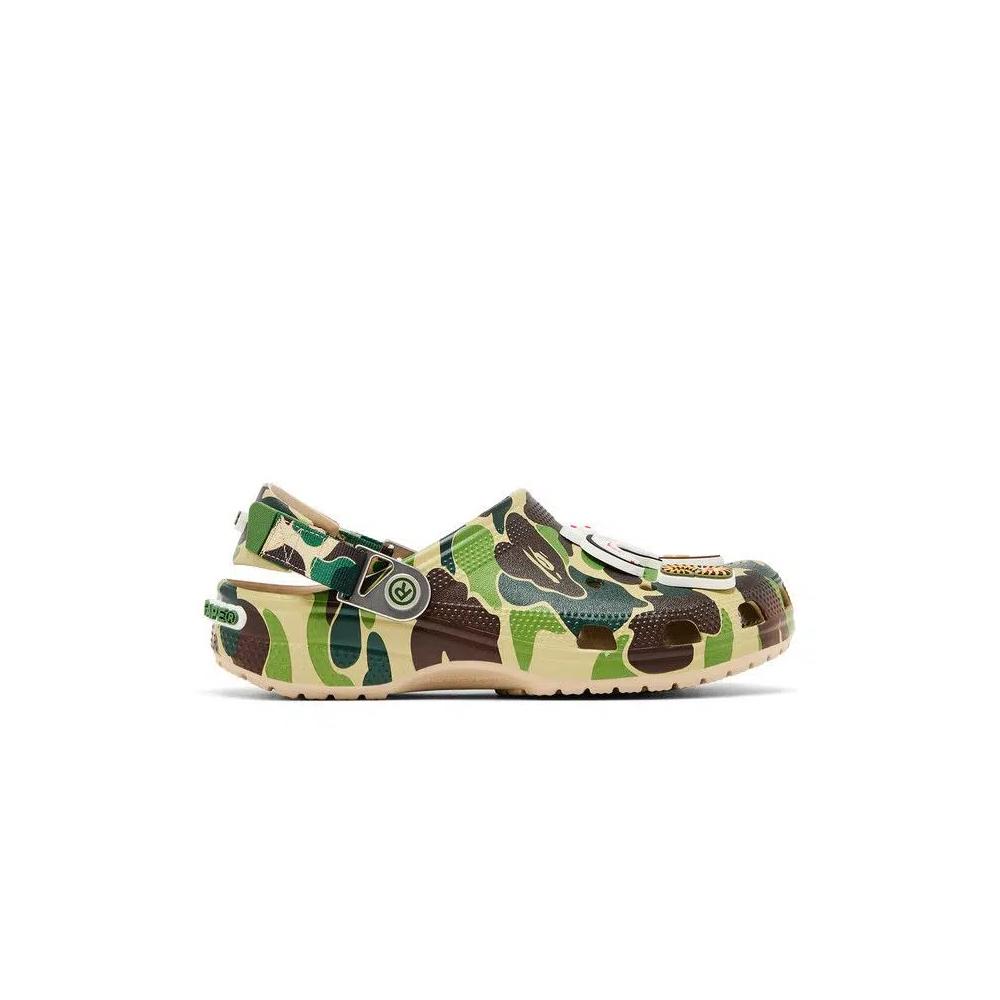 Сабо BAPE x Crocs Classic Clog 'ABC Camo - Green' 1