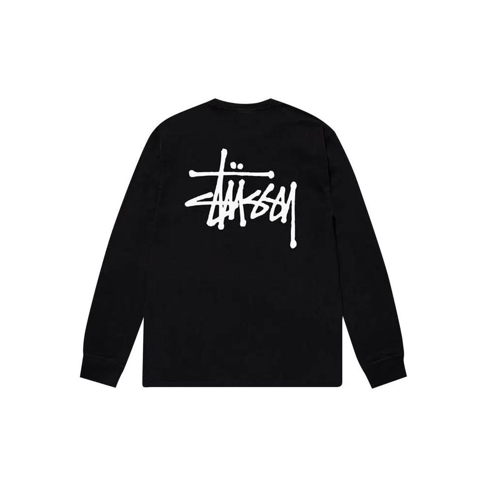 Футболки Stussy Basic Long-Sleeve Tee 'Black' 2