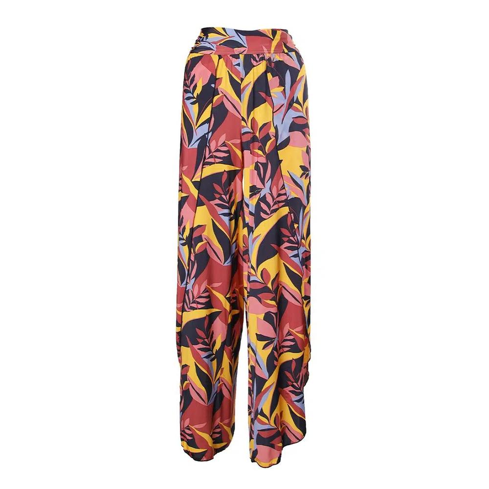 Stencilled Tropics Широкие пляжные брюки 2