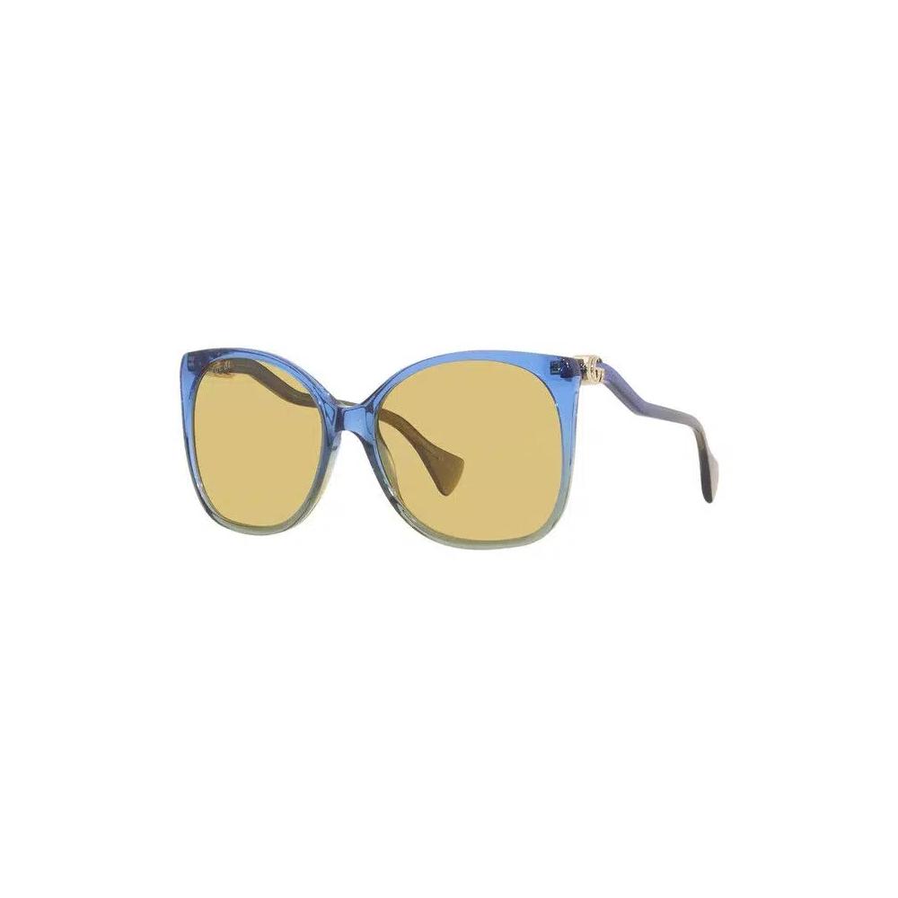 Квадратные солнцезащитные очки Gucci 'Blue/Brown' 4