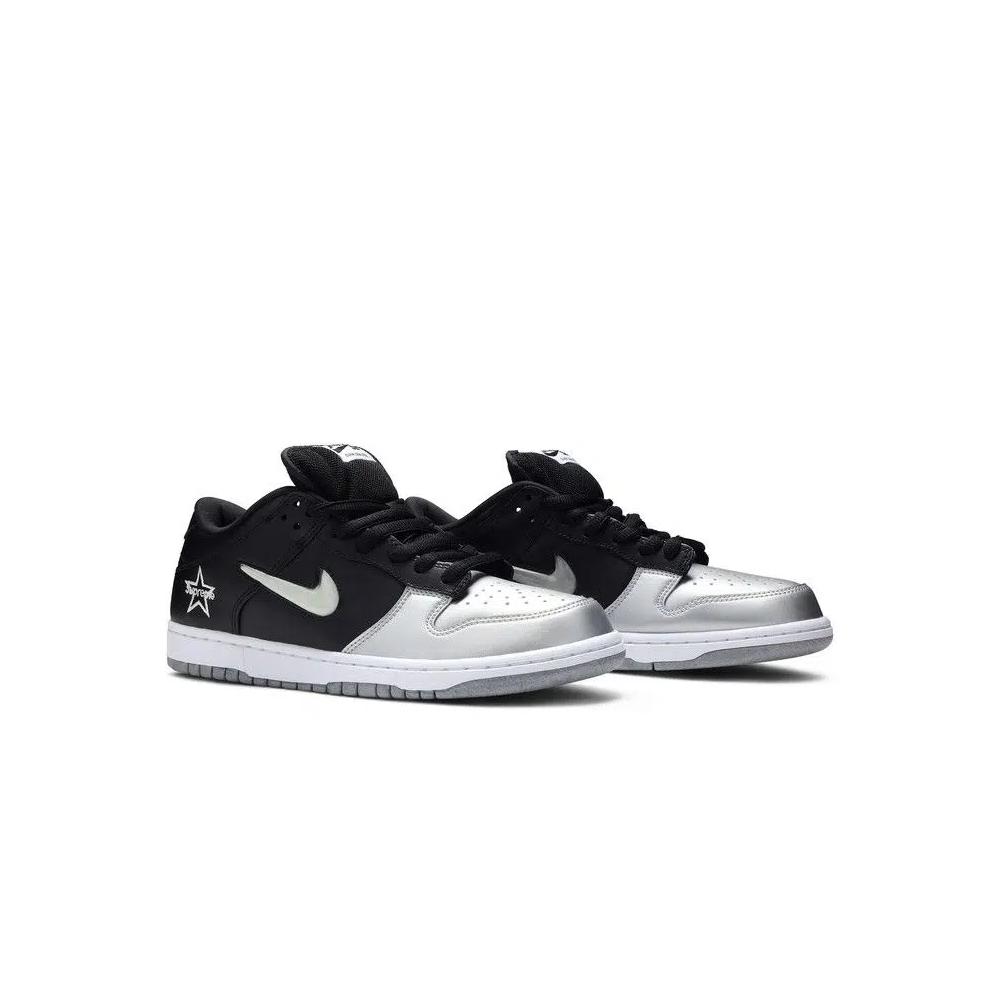 Кроссовки Supreme x Nike Dunk SB Low QS 'Metallic Silver' 8