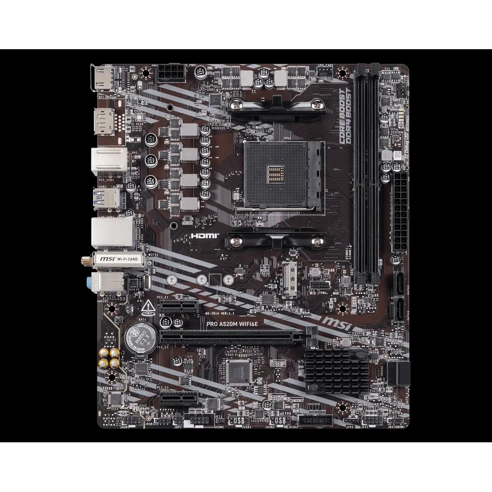 MSI PRO A520M WIFI6E Micro-ATX материнская плата 4