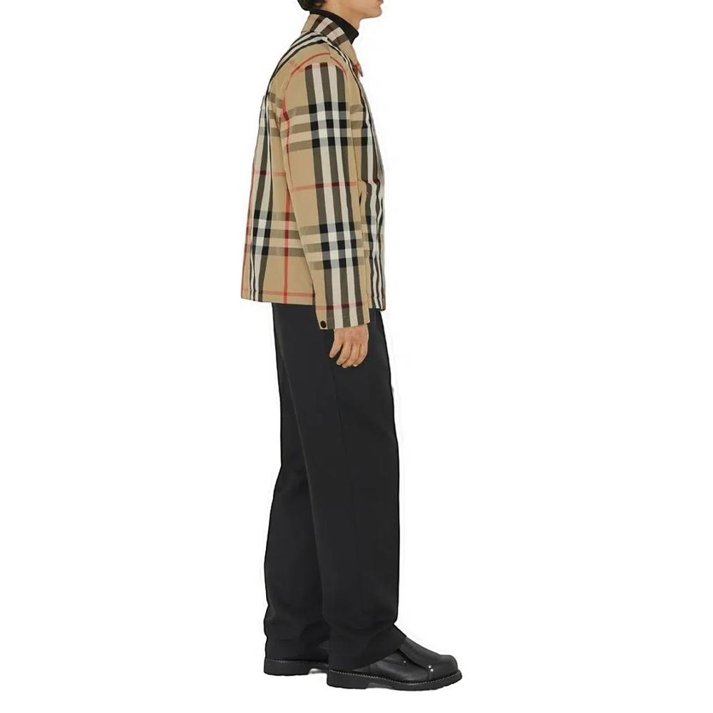 Куртка Burberry Check из нейлона в архивном бежевом цвете 4