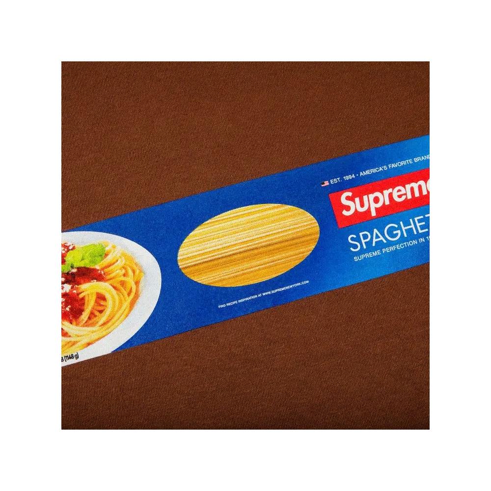 Футболка Supreme Spaghetti Tee «Коричневый» 2