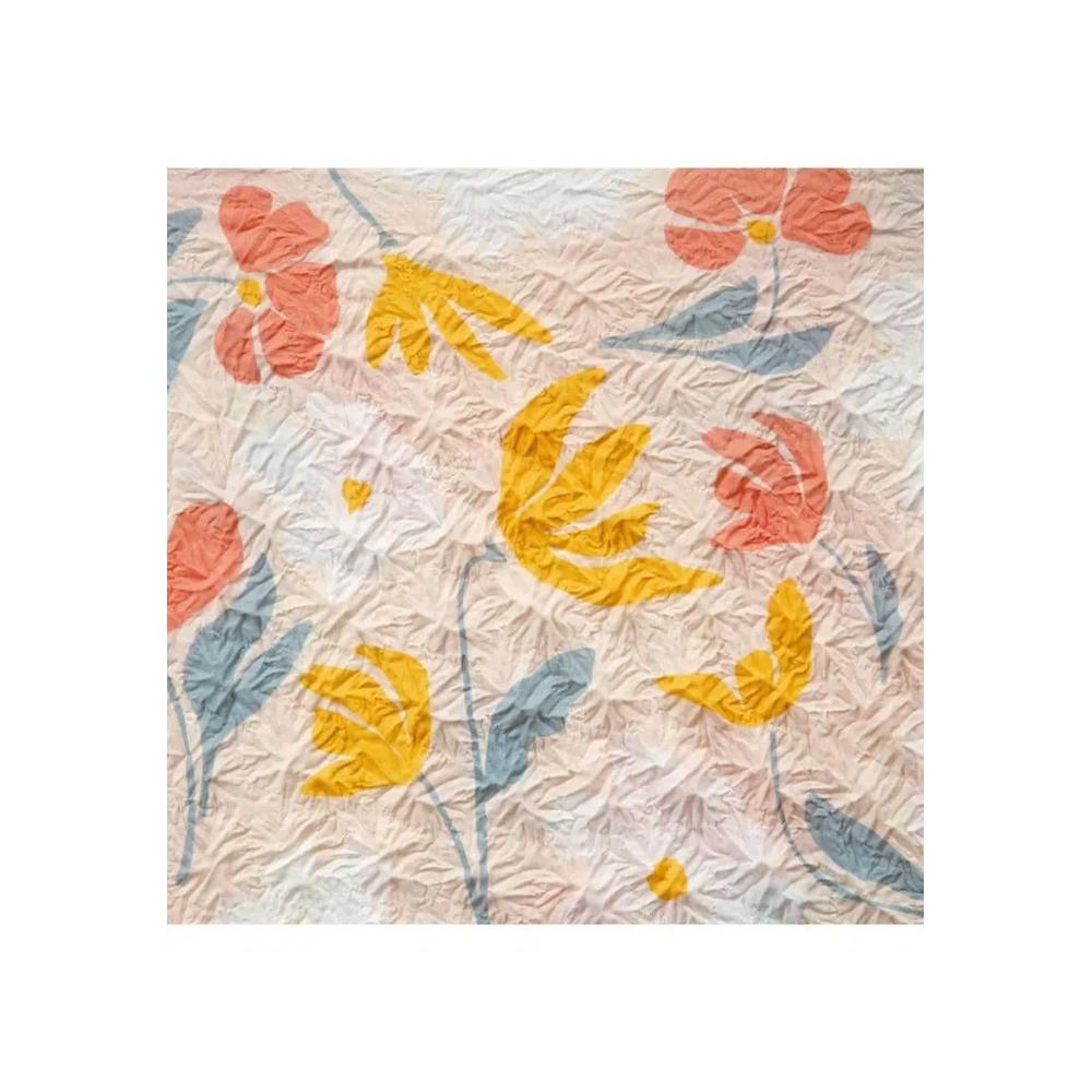 Сумка Shibori с цветочным узором - Бежевый 2