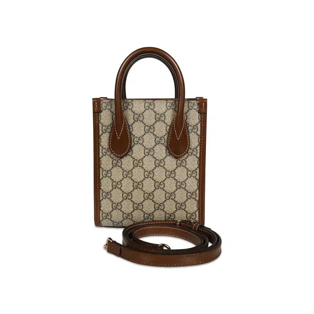 Сумки-тоут Gucci Mini Tote Bag With Interlocking G «GG Supreme» 2