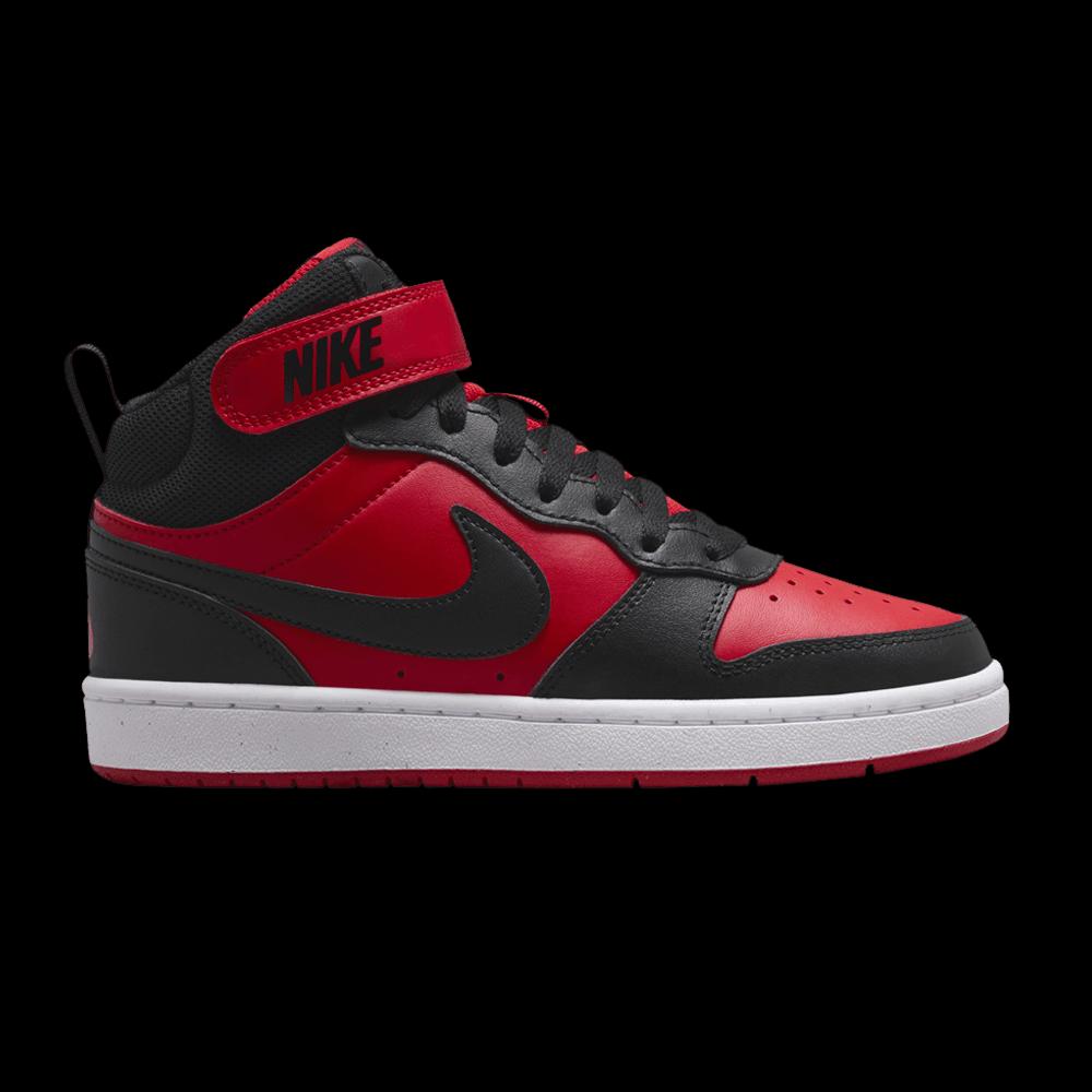 Кроссовки Nike Court Borough Mid 2 GS 'Black University Red' 1