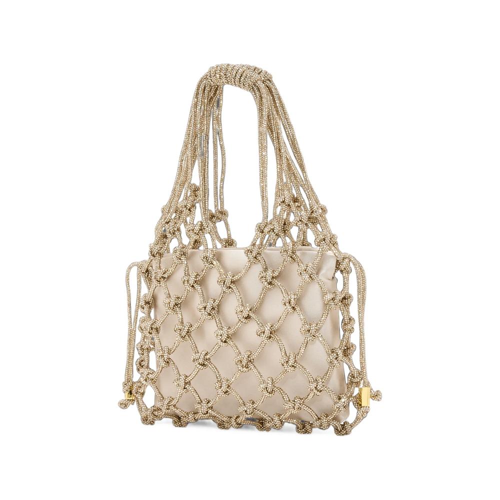 Carrie crystal-embellished knotted tote bag 2