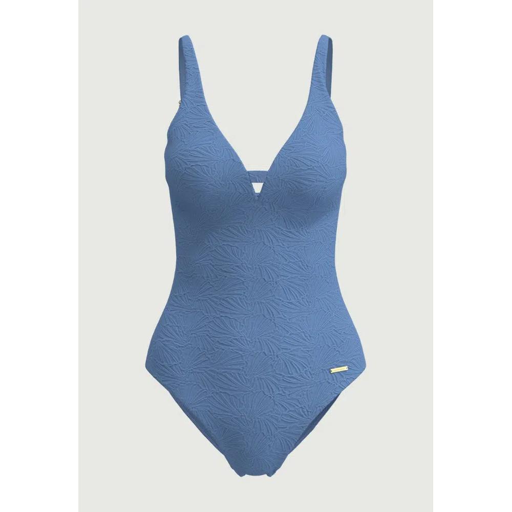 Цельнокроеный купальник Coco Cool Penny Blue Plus Cup с вырезом спереди 2