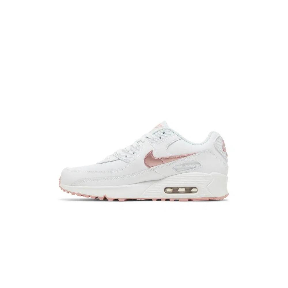 Кроссовки Nike Air Max 90 Leather GS 'White Pink Glaze' 3