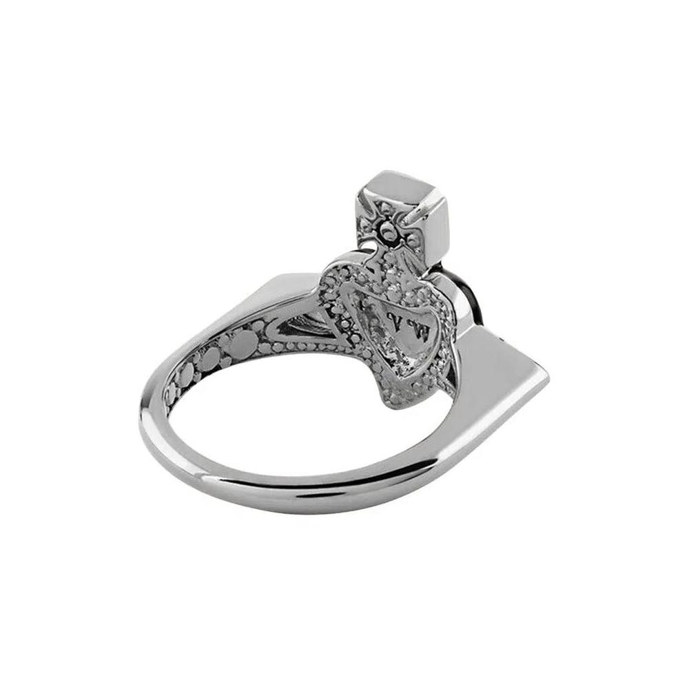 Кольца Vivienne Westwood New Diamante Heart Ring 'Кристалл/Черный' 2