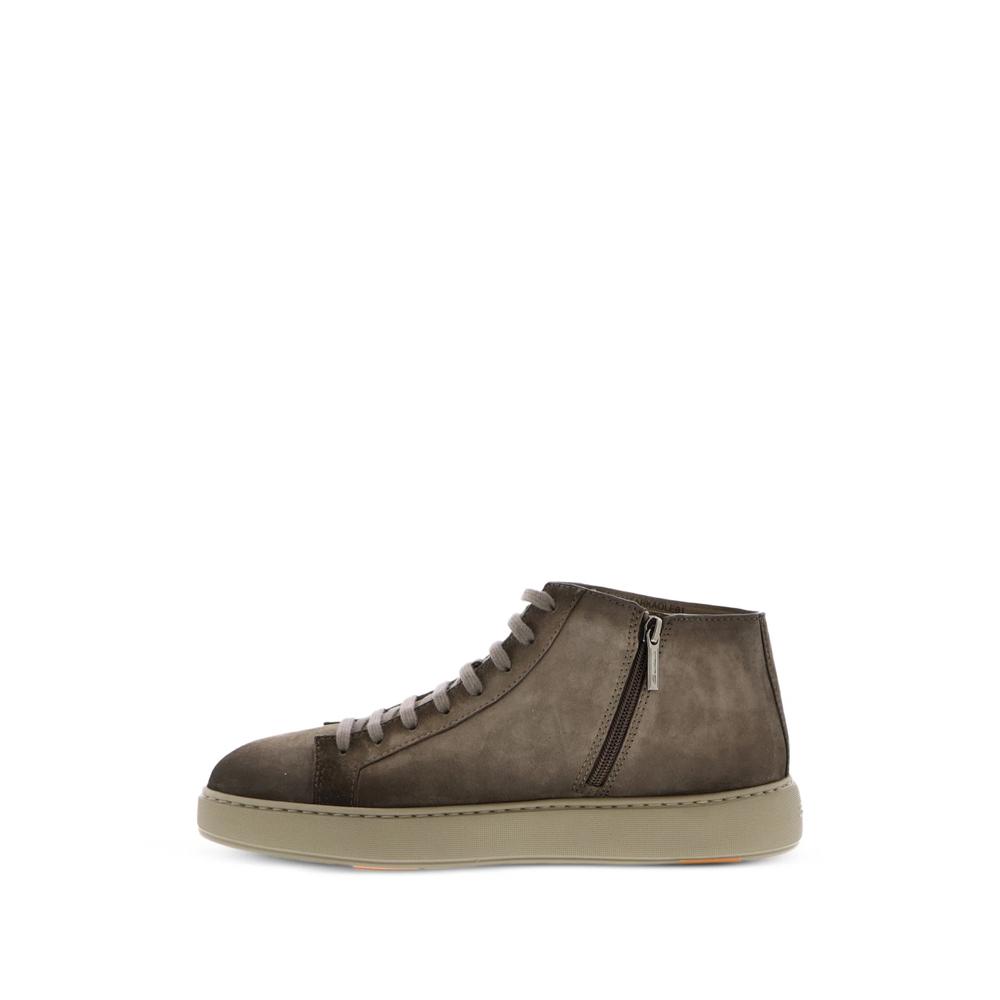 high-top leather sneakers 4