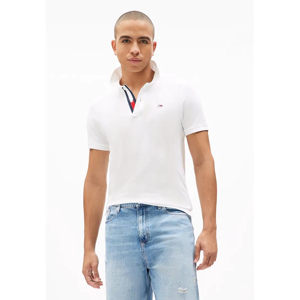 Хлопковое поло с узким кроем - Tommy Jeans 1