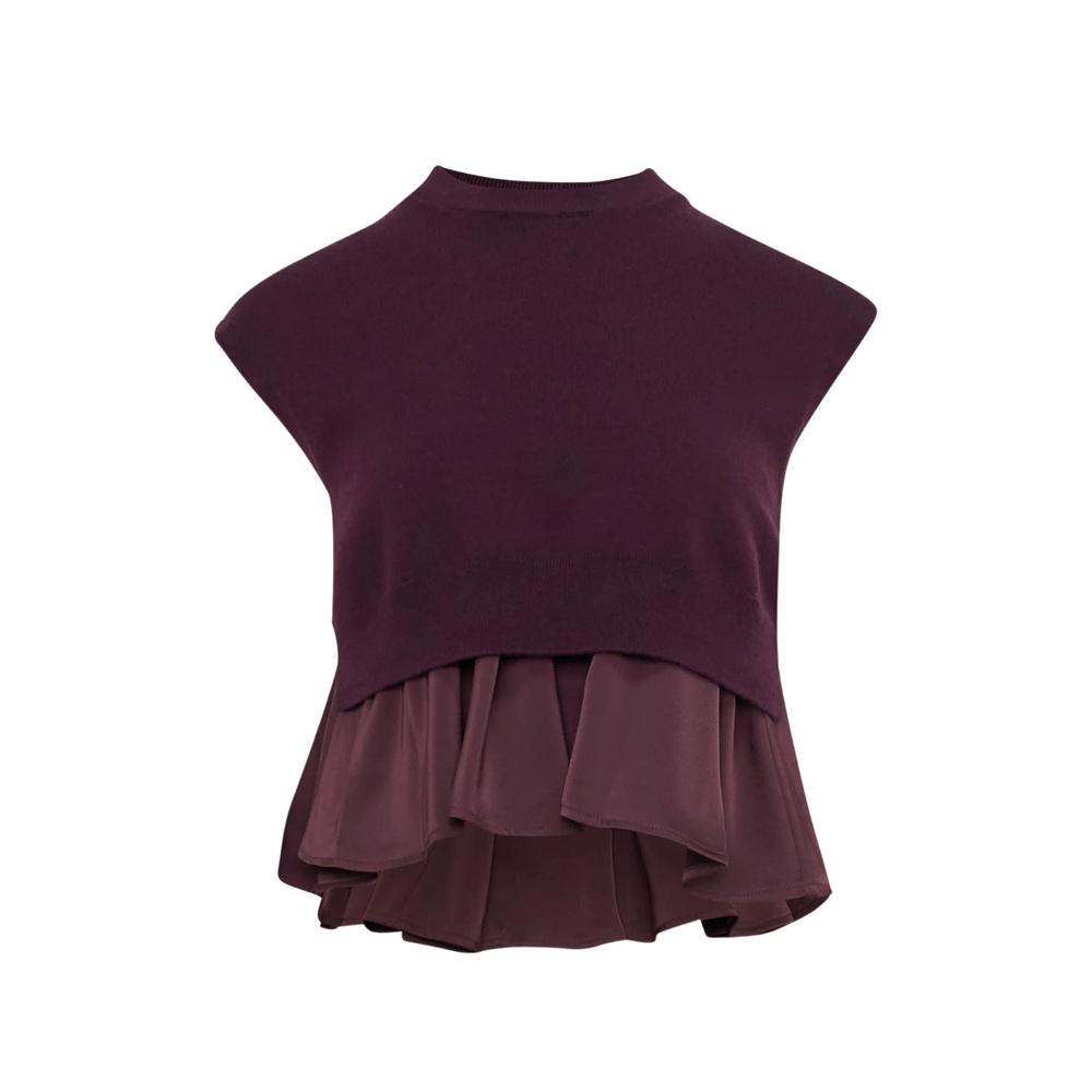 pleated-peplum sweater 1