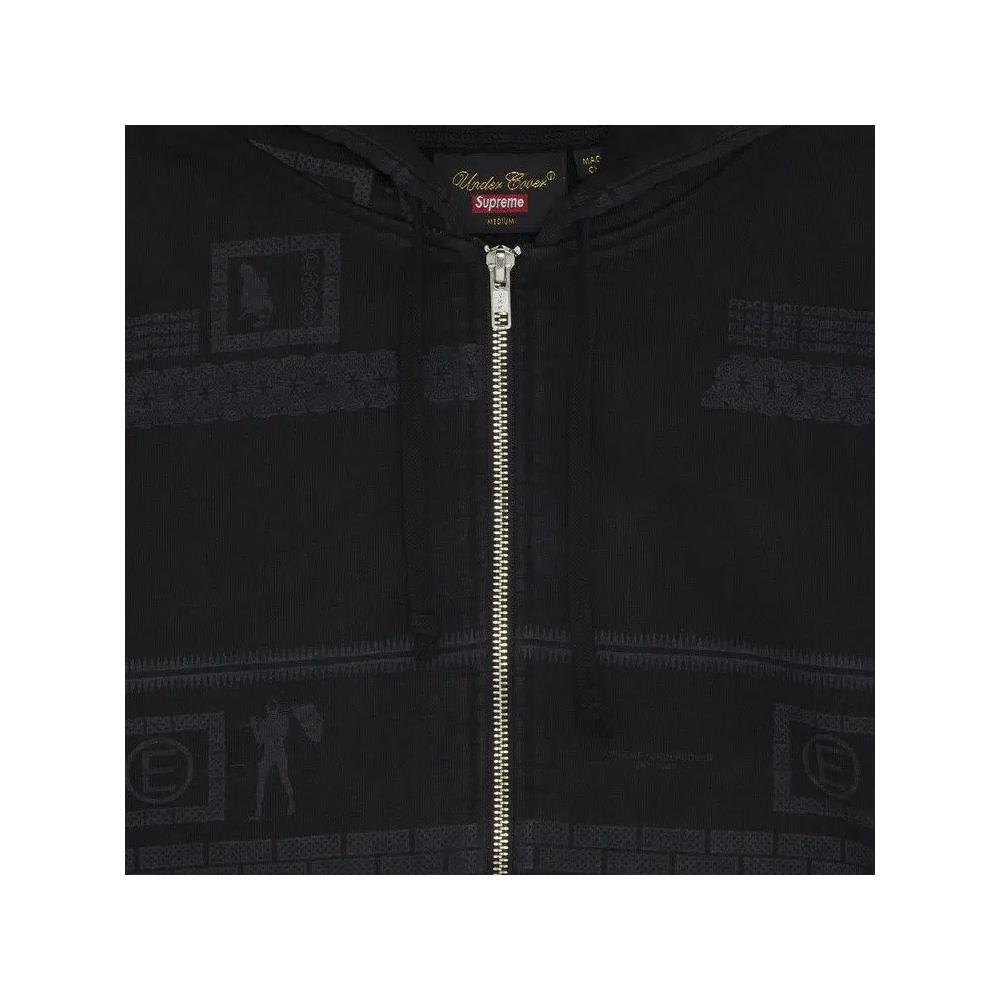 Молнии Supreme x UNDERCOVER Zip Up Hooded Sweatshirt 'Black' 3