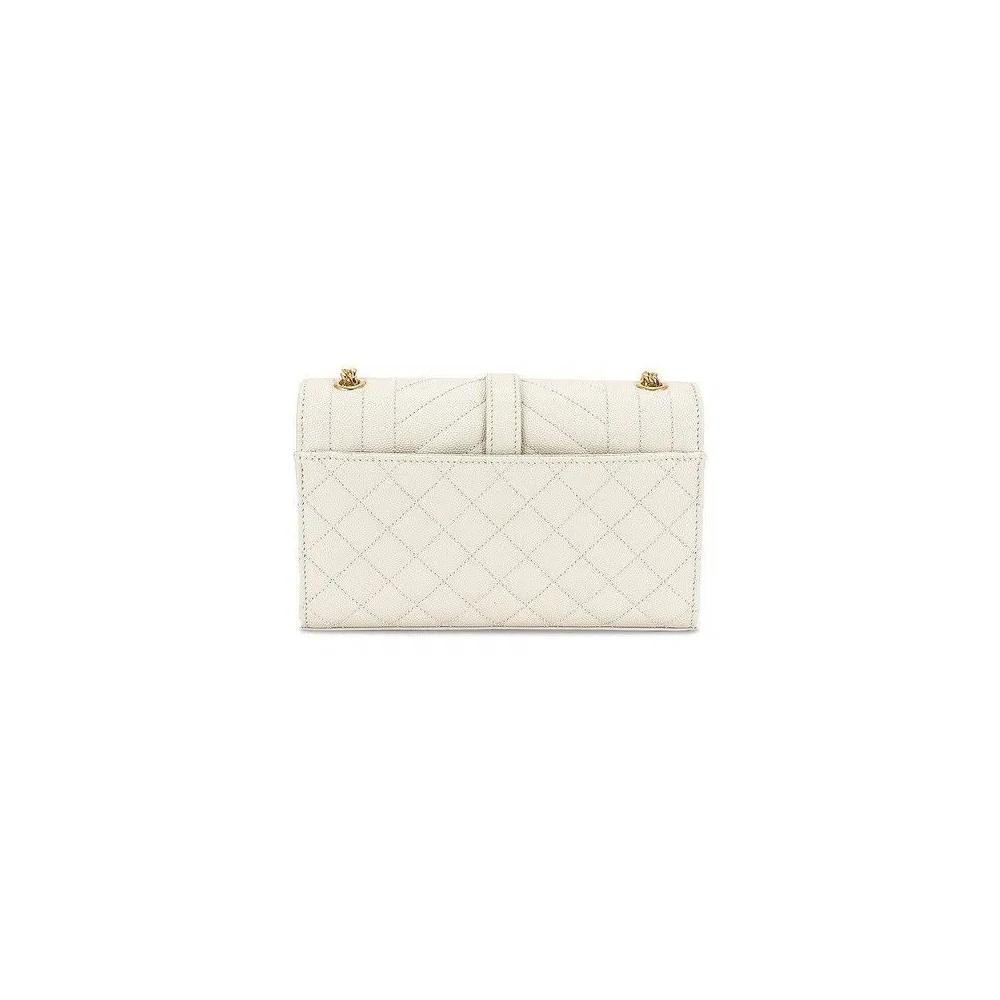 Сумки через плечо Saint Laurent Envelope Small Chain Bag 'Soft Cream' 2