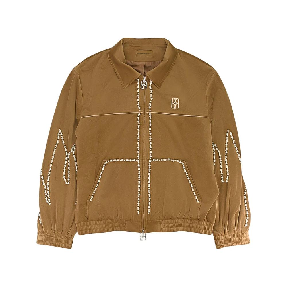 Бархатная спортивная куртка Flame Pearl Brown 1