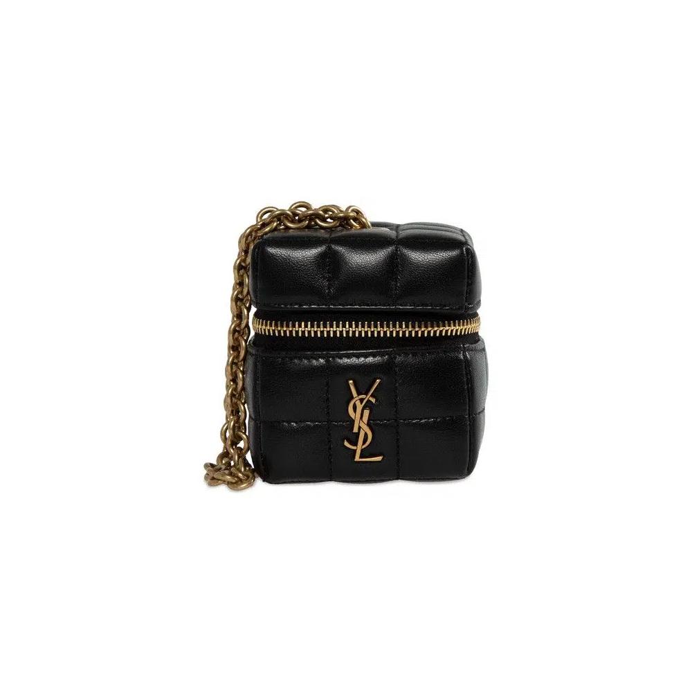 Сумки Saint Laurent Mini Cube Box With Chain 'Noir' 1