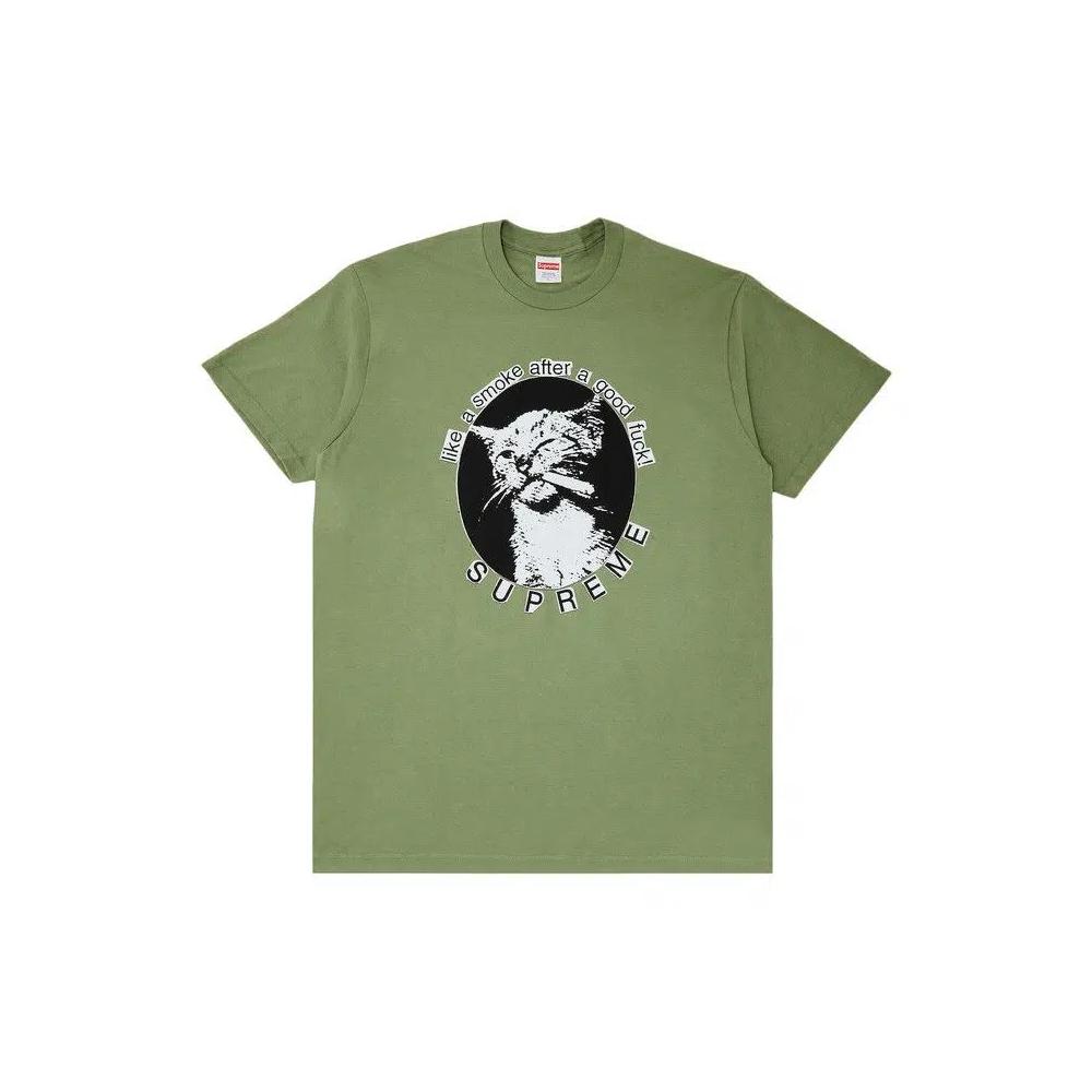 Футболка Supreme Smoke Tee 'Light Olive' 1